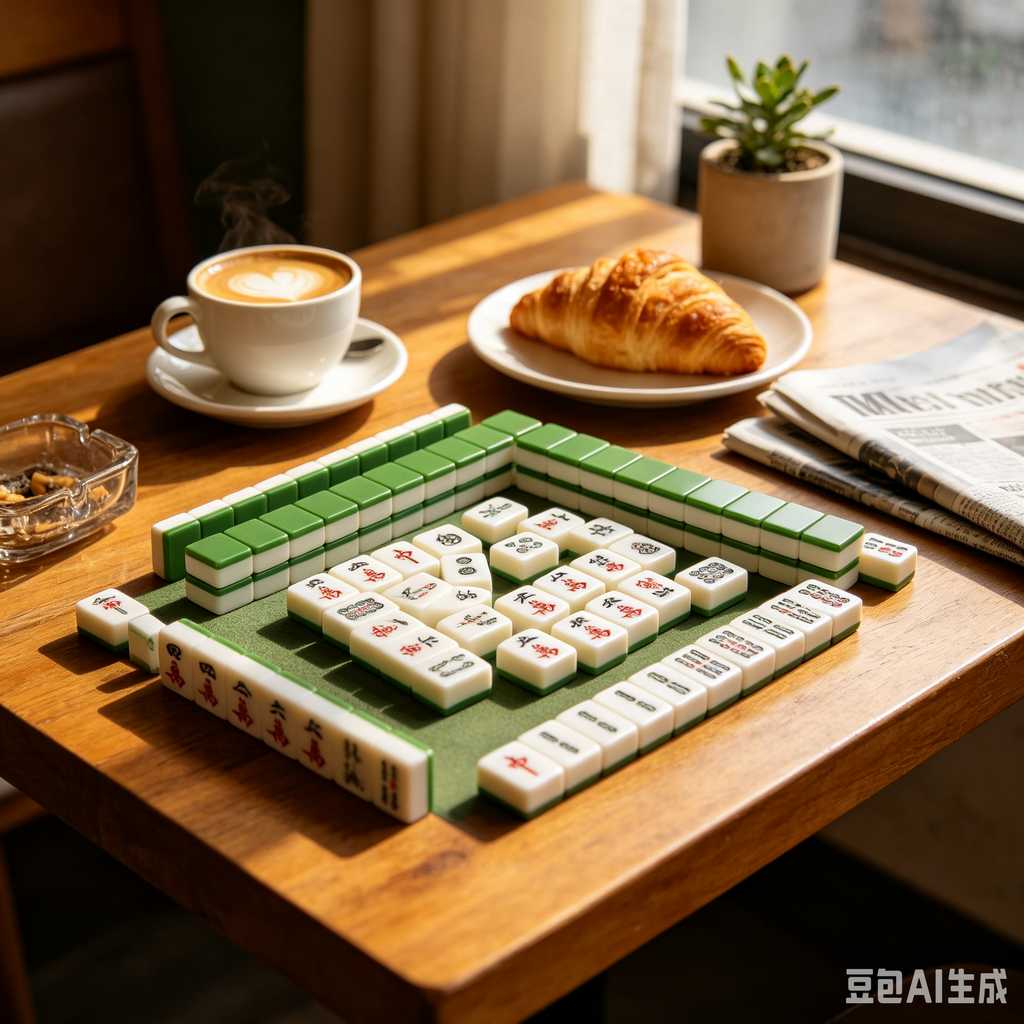 decorative text mahjong set