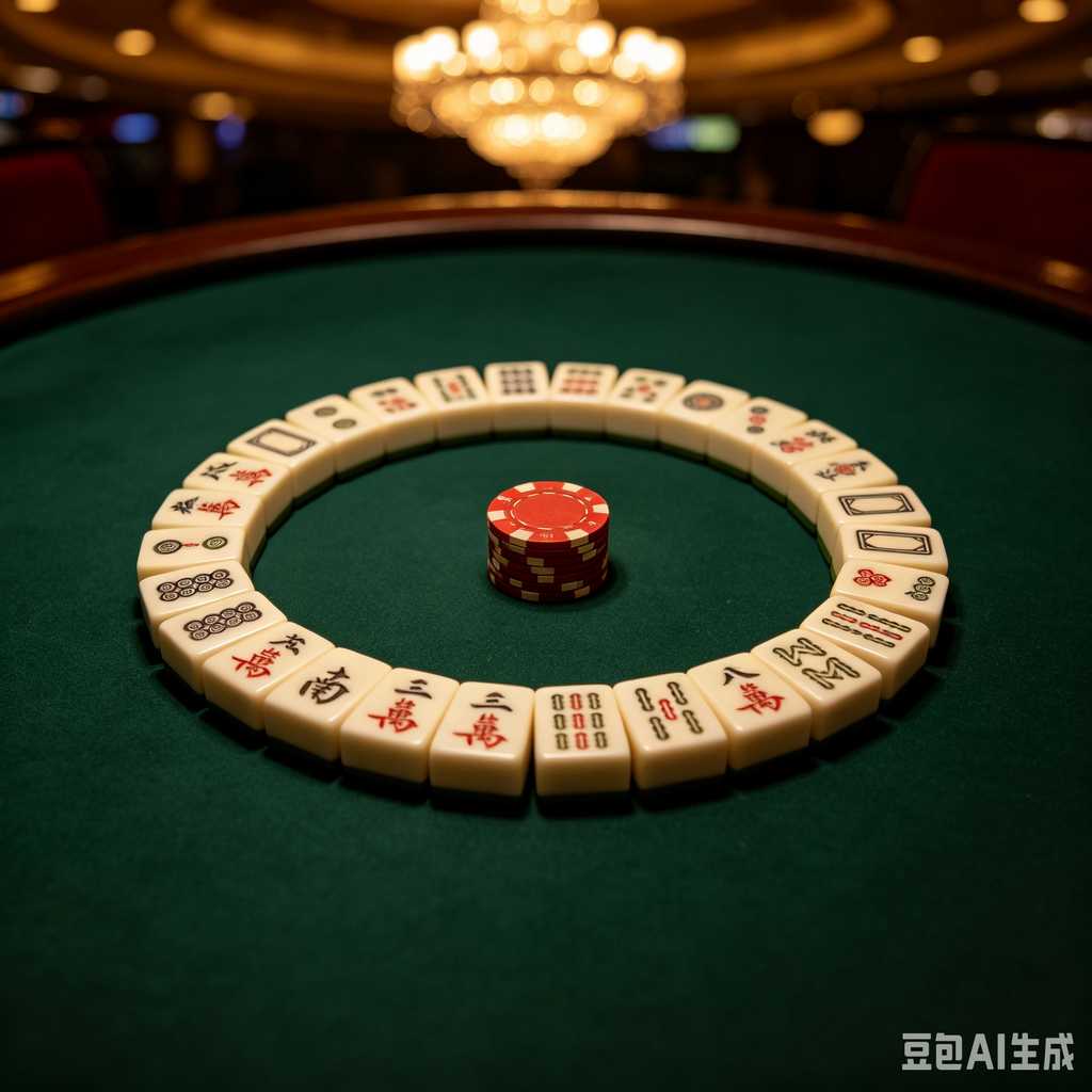 printed logo mahjong set
